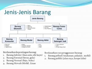 Kelangkaan dan Penggolongan Jenis Barang dalam Ekonomi
