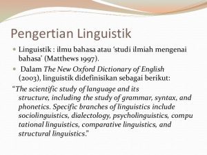 Klasifikasi Bahasa dalam Studi Linguistik