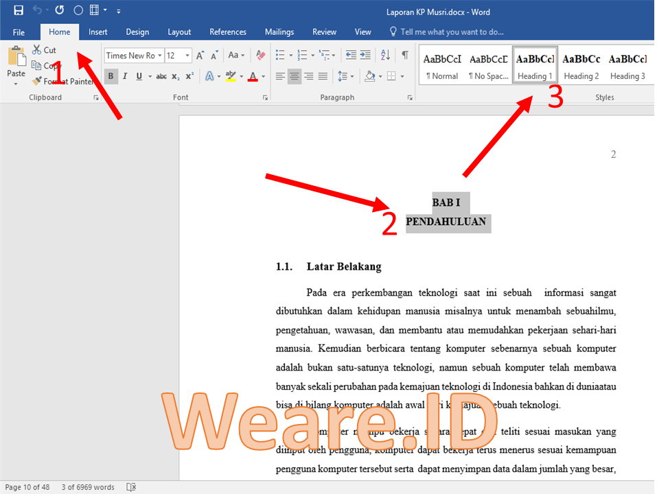 Cara Membuat Daftar Isi di Microsoft Word dengan Mudah