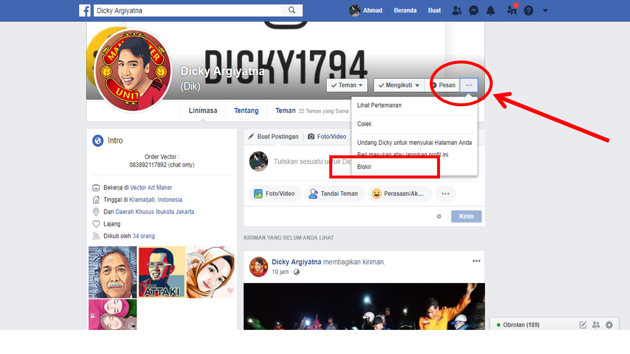 Cara Memblokir Akun Facebook Teman atau Orang Lain