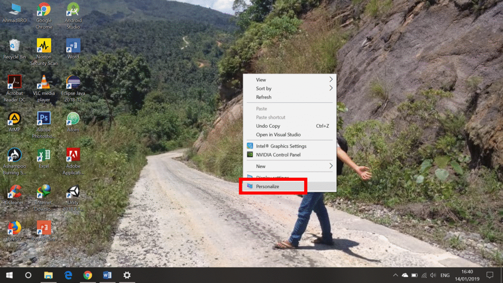 Mengganti Walpaper Komputer