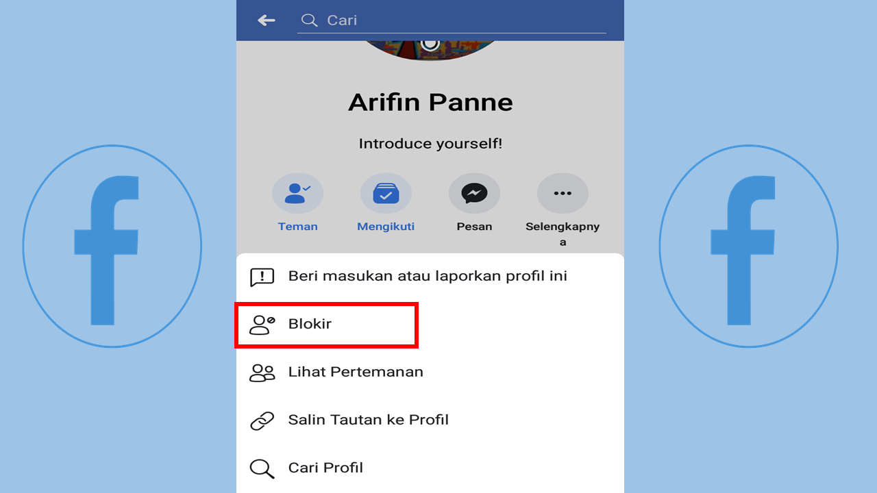 Cara Memblokir Akun Facebook Teman atau Orang Lain