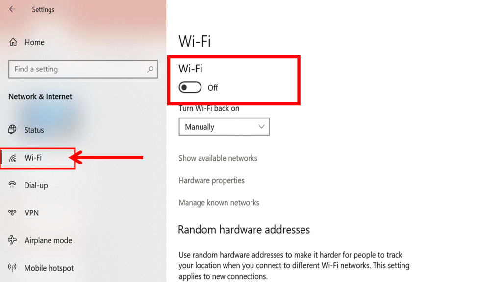 Memperbaiki Koneksi Wifi