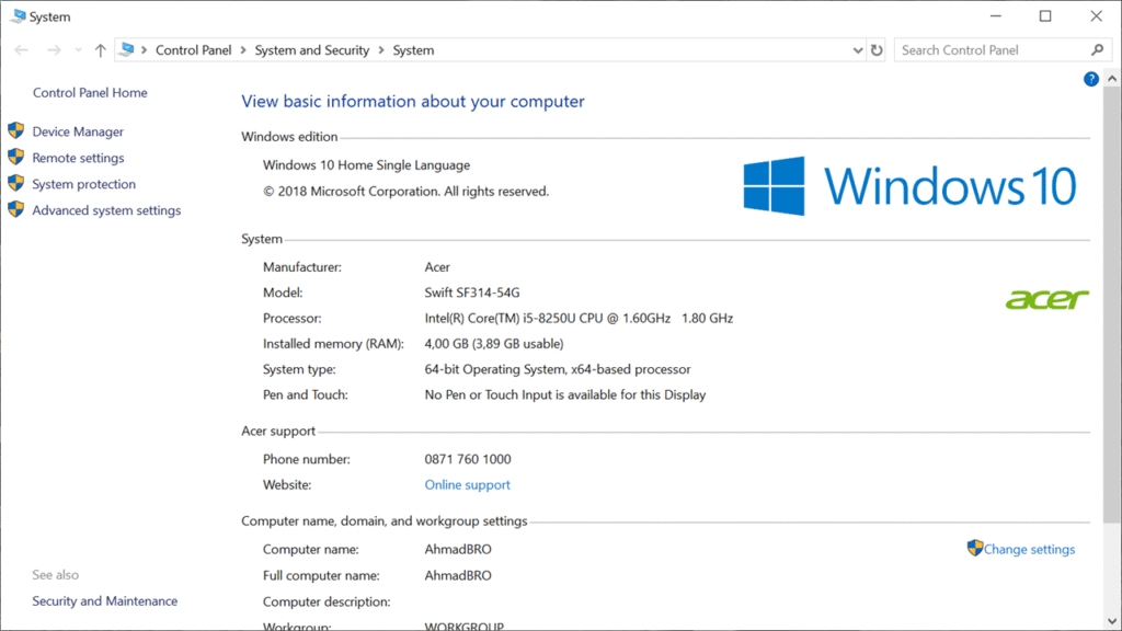 Windows Properties