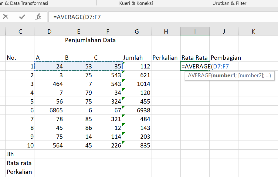 Rumus Excel Lengkap