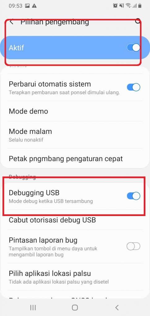 Cara Mengaktifkan USB Debugging