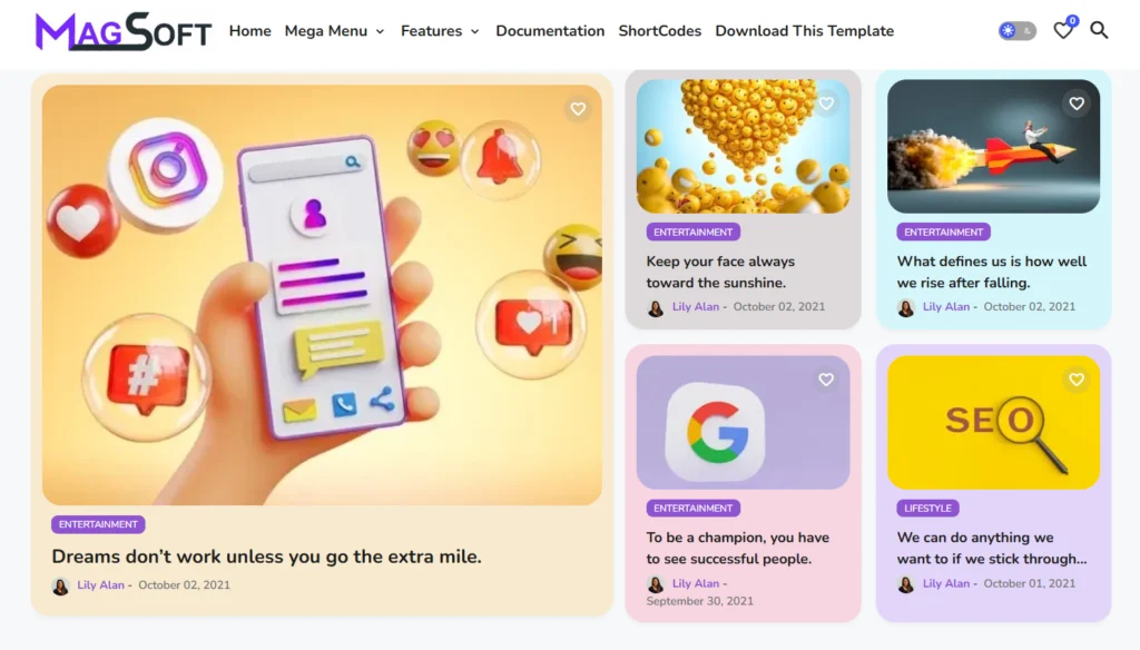 Mag Soft Blogger Template