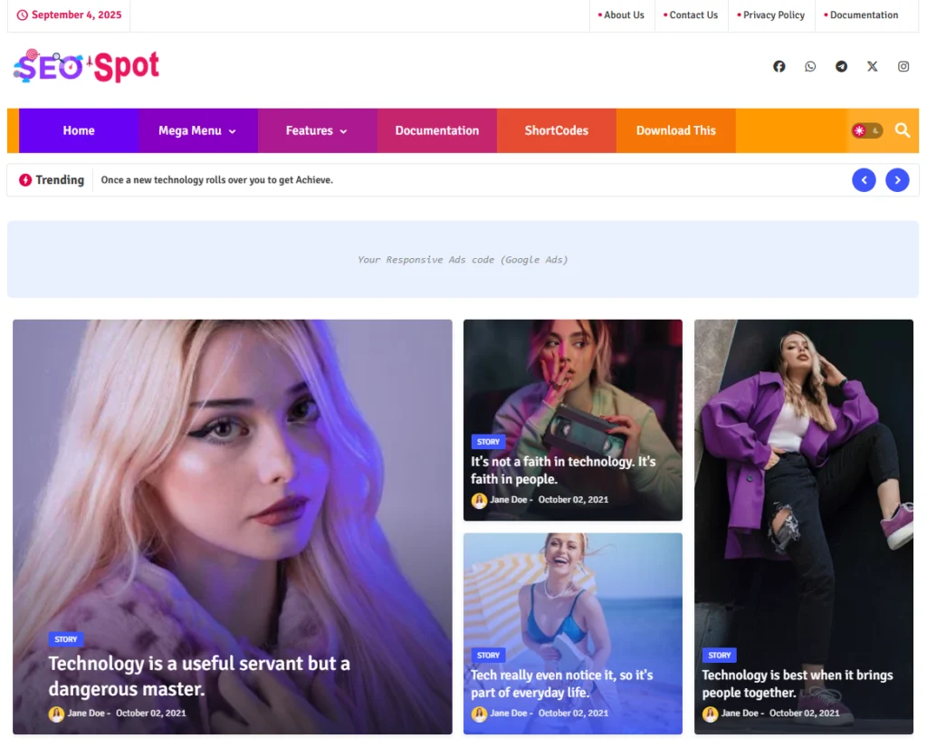 SEO Spot Blogger Template